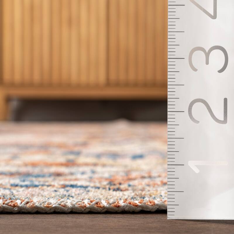 Nuloom Annica SpinClean Multi Medallion Machine Washable Area Rug