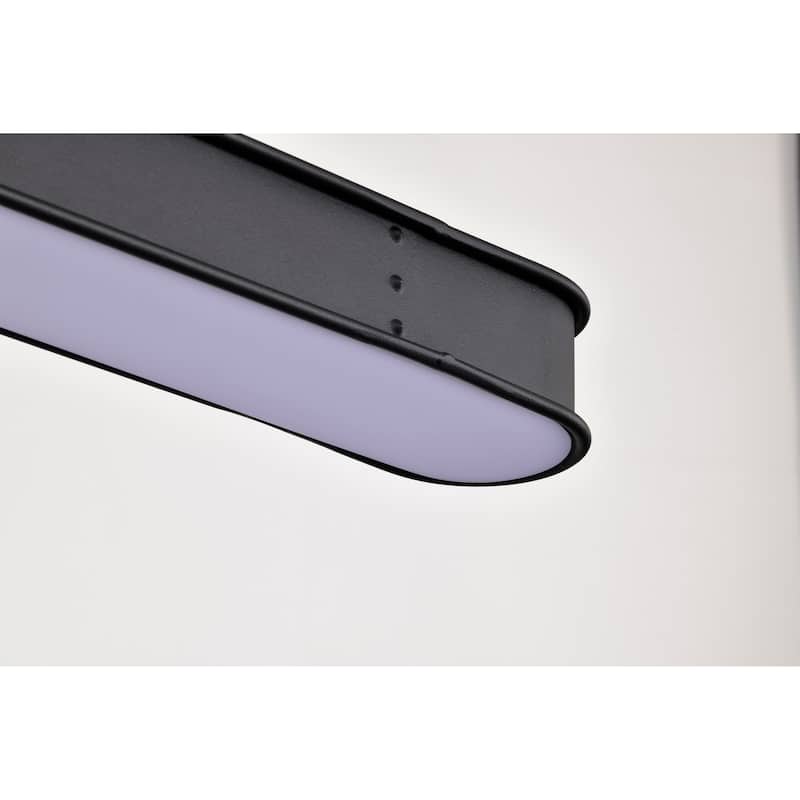 Longford 36 Inch LED Island Pendant Textured Black Acrylic Lens - Textured Black
