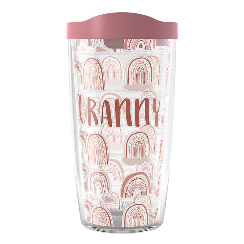 Tervis BOHO Rainbow Granny Made in USA Double Walled Insulated Travel Tumbler, Granny - 16oz - 16oz