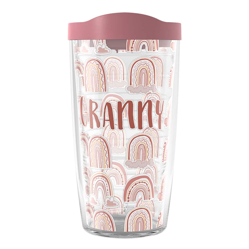 Tervis BOHO Rainbow Granny Made in USA Double Walled Insulated Travel Tumbler, Granny - 16oz