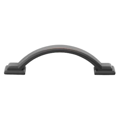 GlideRite 5-Pack 3 in. CC Arched Square Oil Rubbed Bronze Cabinet Pull - Oil Rubbed Bronze