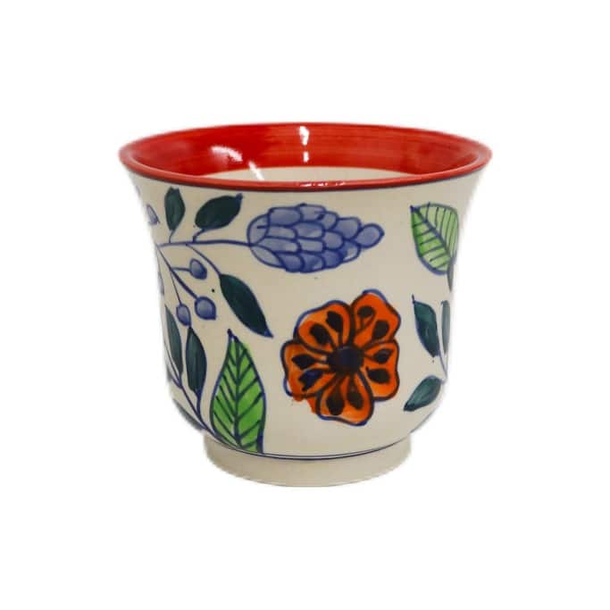 Home&Manor Ceramic Planter Multicolor