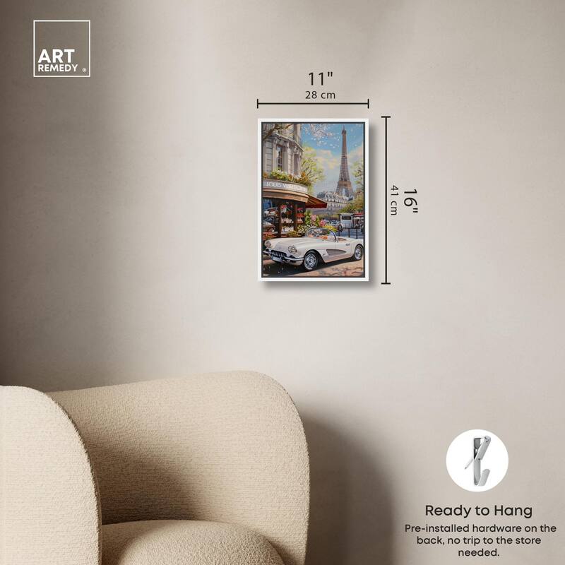 A View of Paris from the Car Canvas by Art Remedy