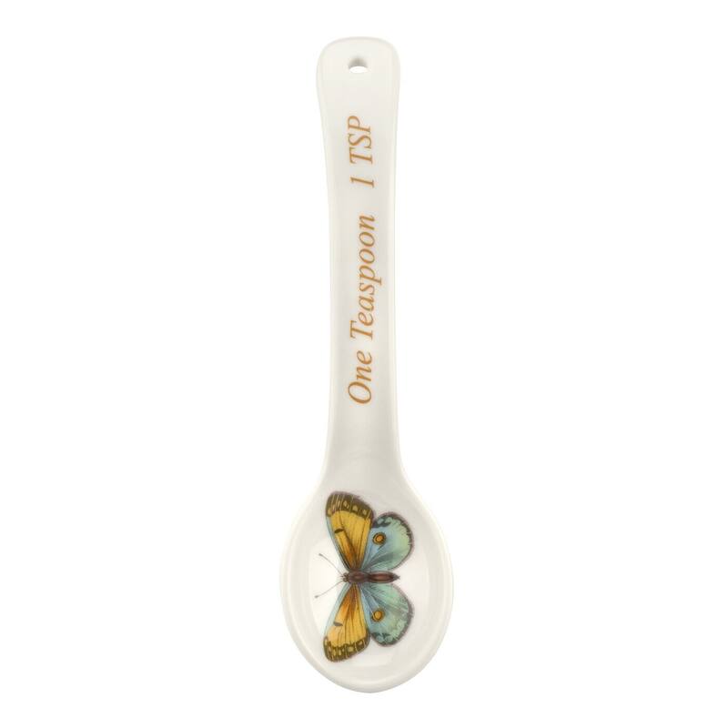 Portmeirion Botanic Garden Harmony Set of 4 Measuring Spoons - 1 Tbsp, 1 Tsp, ½ Tsp, and ¼ Tsp