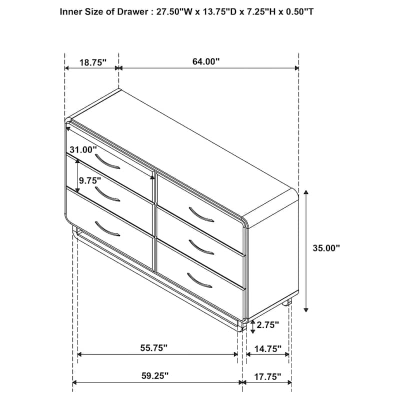 Amsbury Bedroom Set Nutmeg
