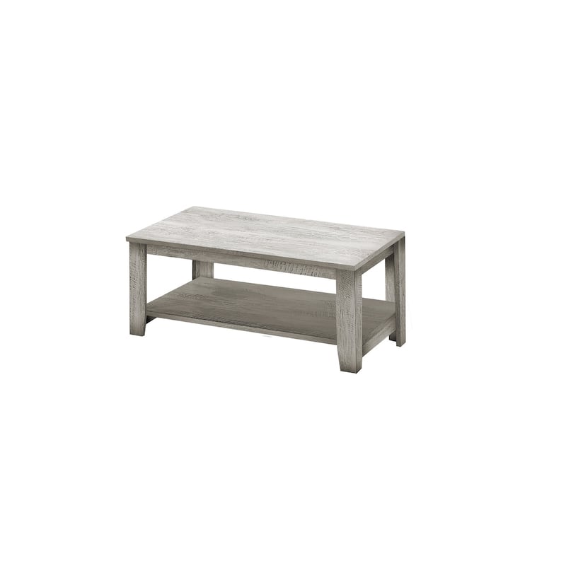 Set of 3 Coffee Tables with 3 Shelves for Living Room or Office Storage - 42” x 20.5” x 17”