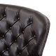 preview thumbnail 10 of 9, Tafton Oversized Brown Leather Tufted Club Chair by Christopher Knight Home