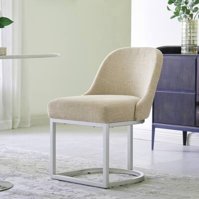 Leick Home Barrelback Dining Chair with Metal Base Set of 2