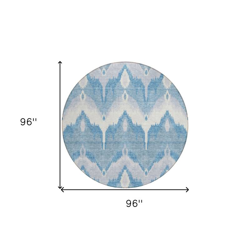 HomeRoots Ikat Transitional Rectangle Outdoor Rug