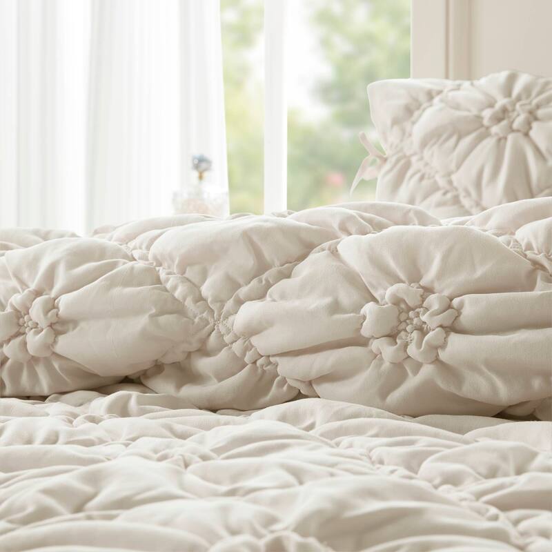Intelligent Design Lily Embroidered Comforter Set