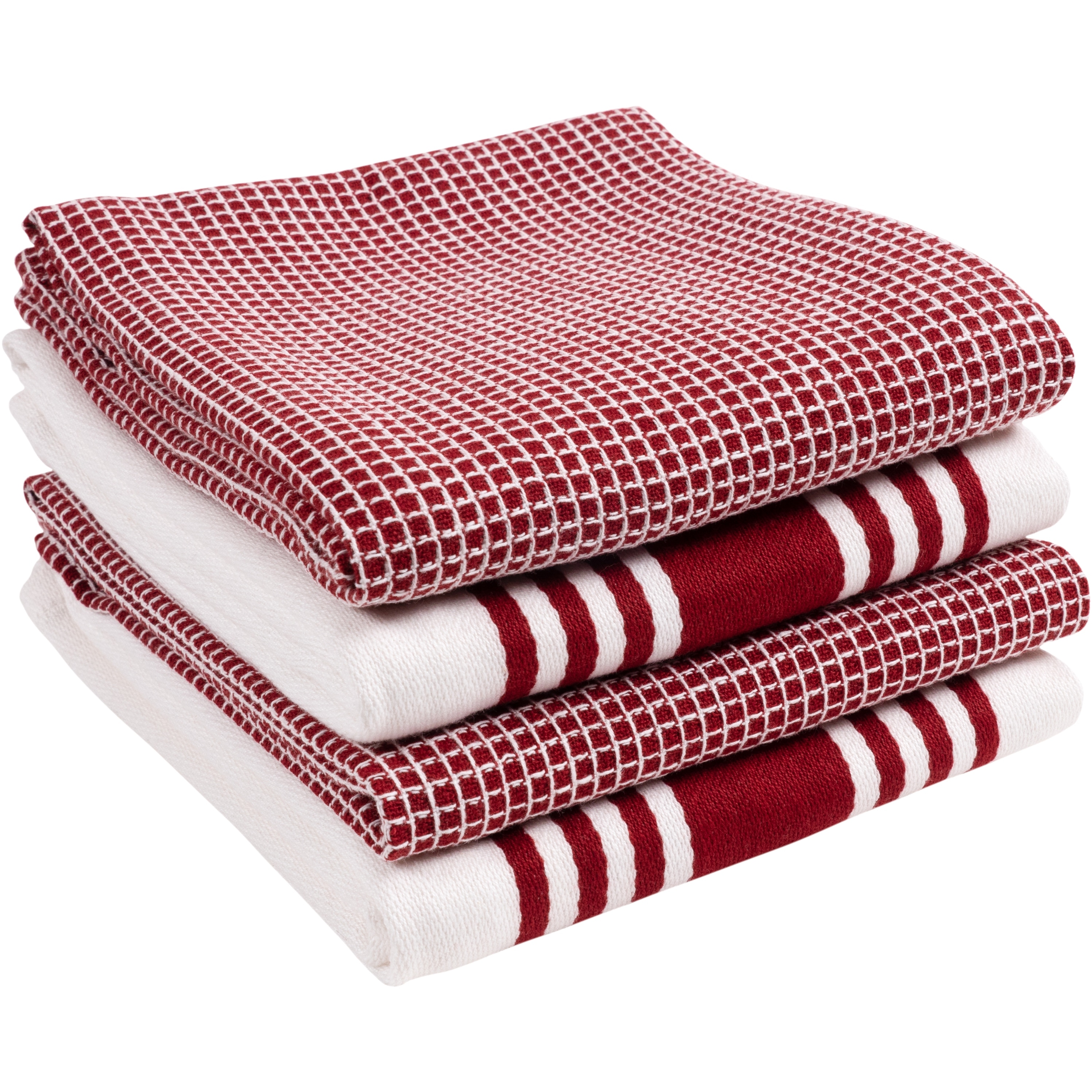 Fabstyles Country Check Cotton Kitchen Towel Set of 4 - 18x28 - On Sale -  Bed Bath & Beyond - 34012413
