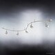 preview thumbnail 3 of 6, Luxury Modern LED Track Lighting, 12"H x 4.7"W, with Cinema Style, Swiveling Heads, Brushed Nickel Finish - 108