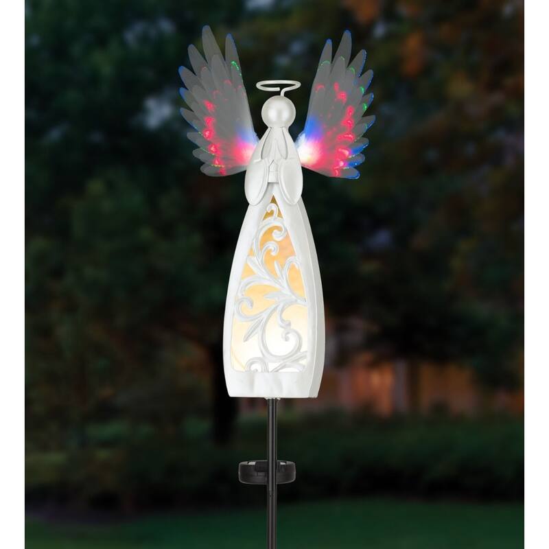 Angel Burst Solar Stake - Praying