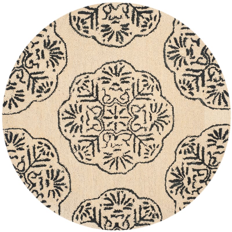 SAFAVIEH Handmade Bella Abygaelle Modern Floral Wool Rug