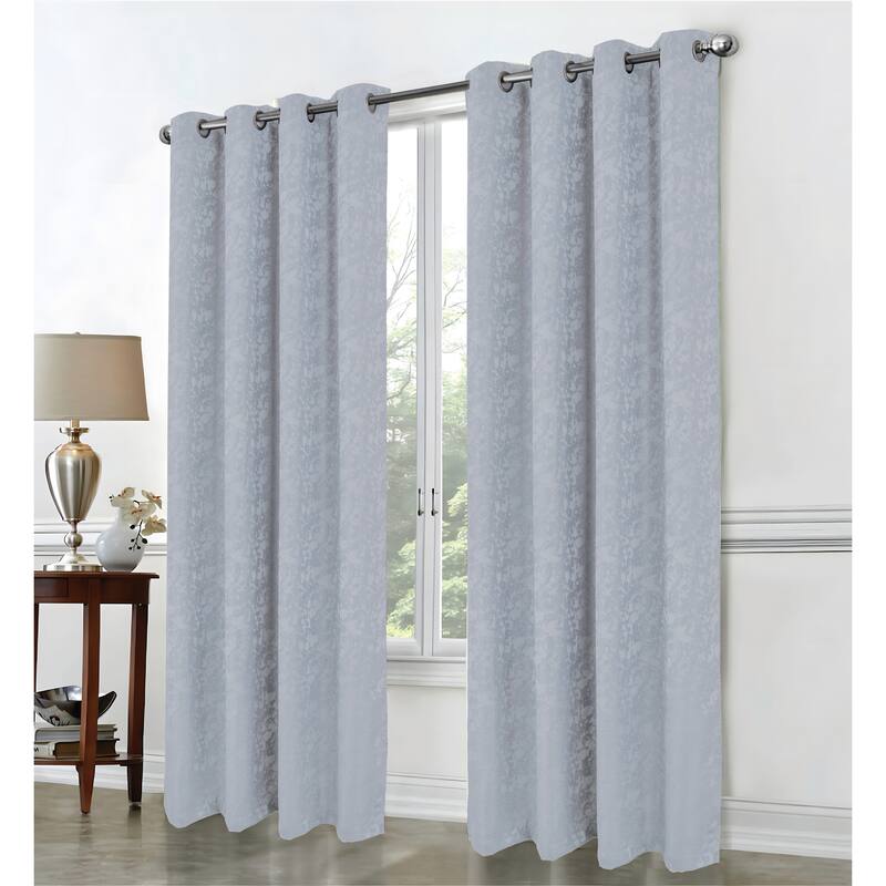 Calypso Shimmer Jacq Grom Panel 90" Grey - Grey