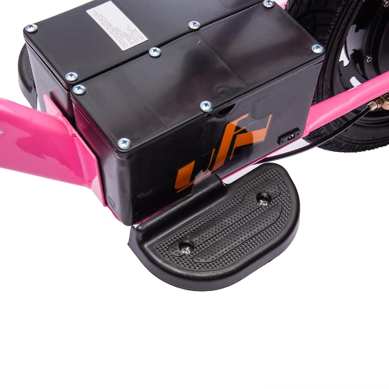 24V Kids Ride On Electric Dirt Bike,300W Super Power Motor,16in Wheels,Adjustable Seat Height,Hand-Operated Brakes