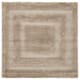 SAFAVIEH Florida Shag Carlinde Border 1.2-inch Thick Rug - 5' x 5' Square - Beige/Beige