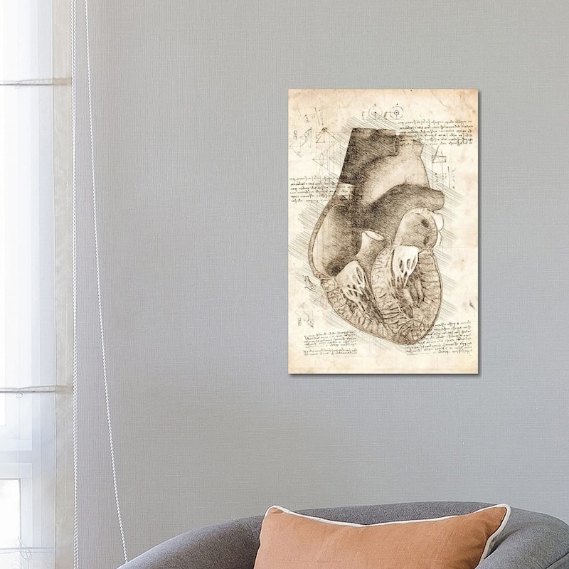 iCanvas "Human Heart Inside View" by Cornel Vlad Canvas Print - 26x18x1.5