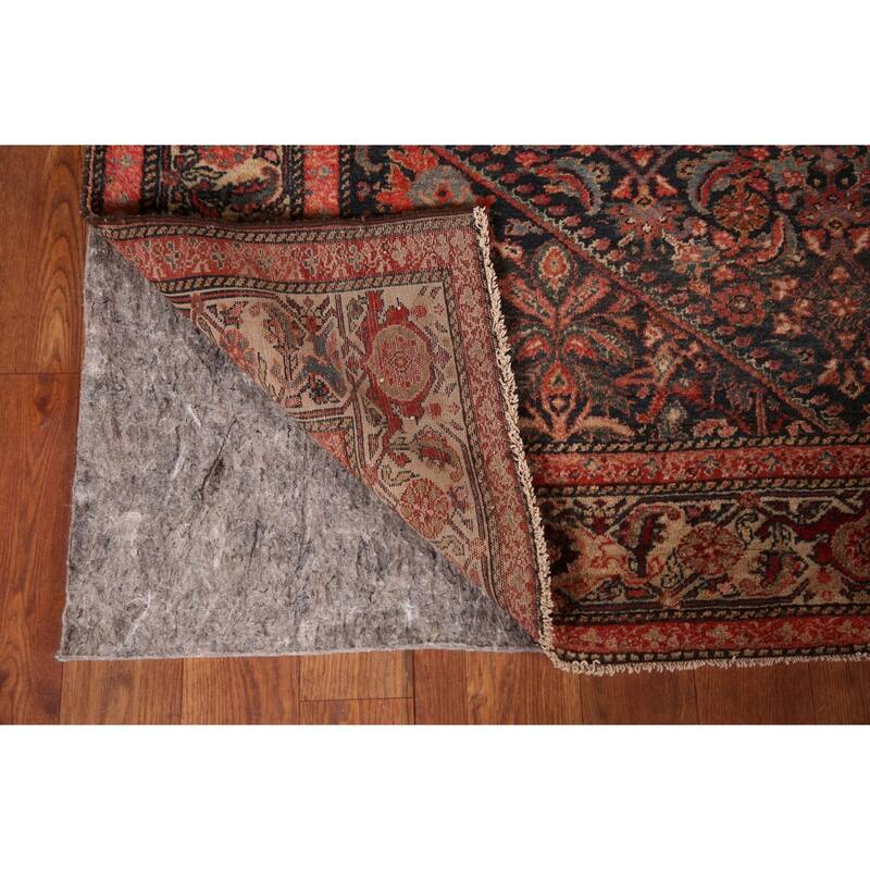 Pre-1900 Antique Vegetable Dye Senneh Persian Rug Handmade Wool Carpet - 4'0" x 6'1"