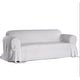 preview thumbnail 7 of 7, Classic Slipcovers Machine-Washable Cotton Duck Sofa Slipcover White