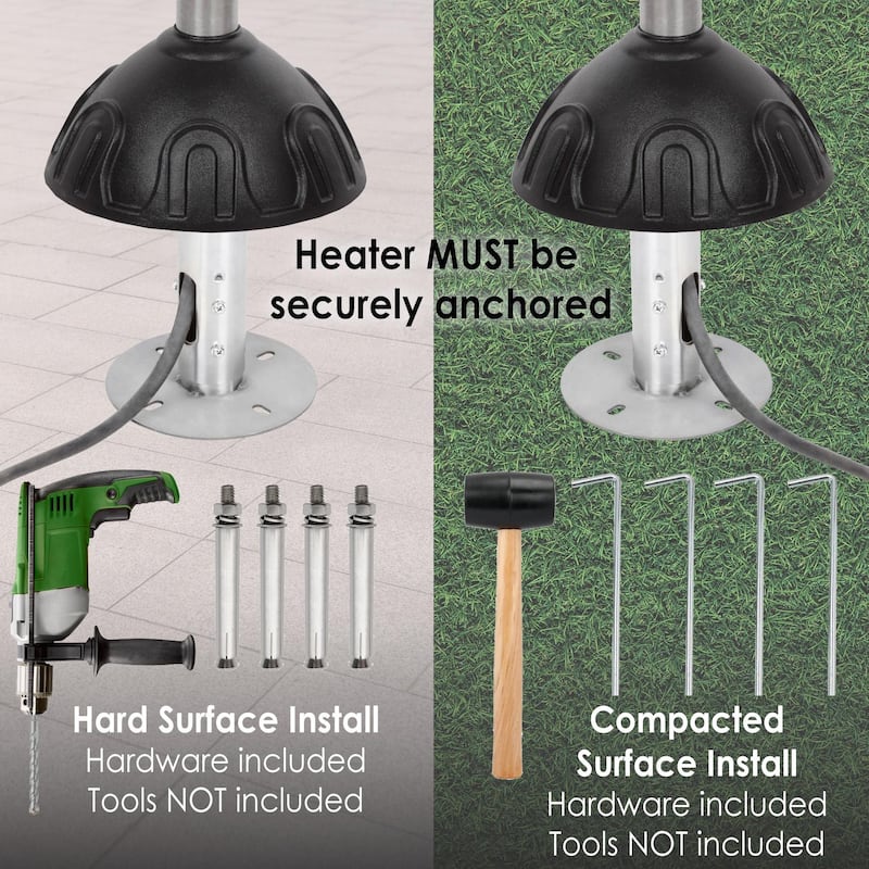 Stainless Steel Natural Gas Patio Heater