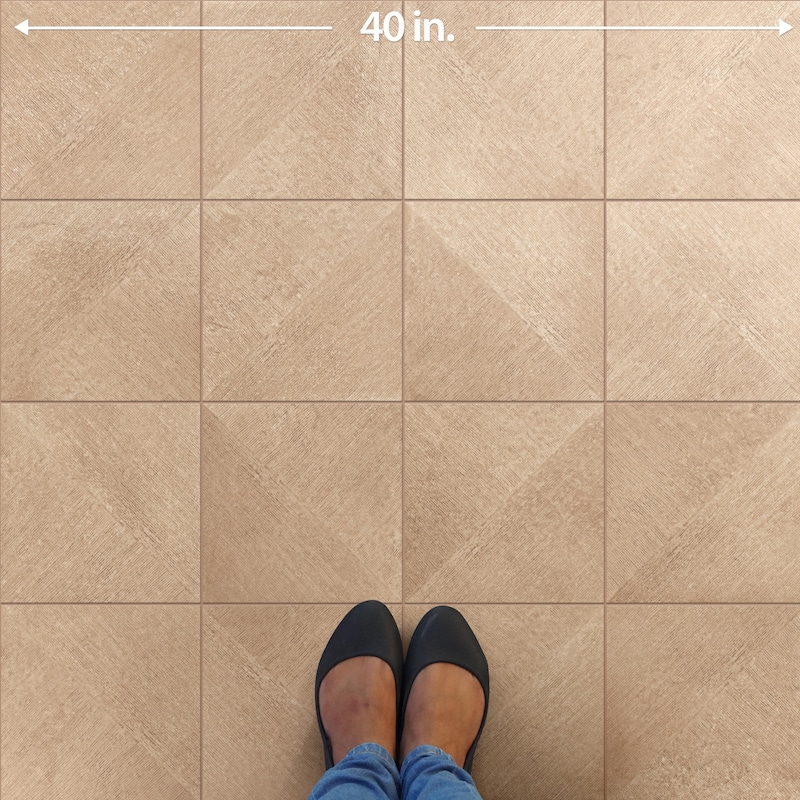 Merola Tile Atlas Rigato Cotto 9-3/4" x 9-3/4" Porcelain Floor and Wall Tile