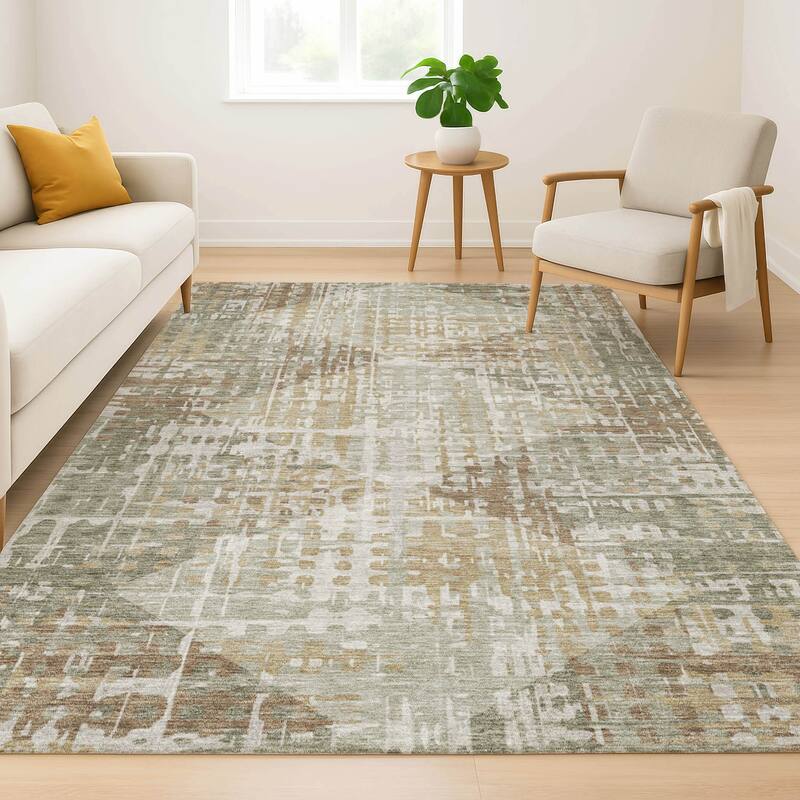 Premium Washable Super Soft Modern Diamonds Mayfield Rug