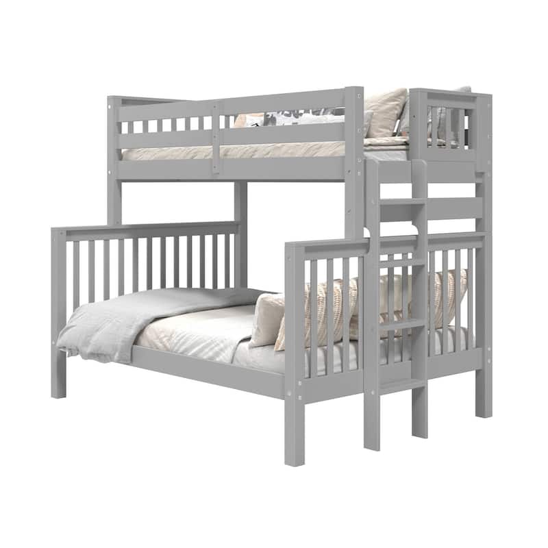 Taylor & Olive Trillium Twin over Full Bunk Bed with End Ladder