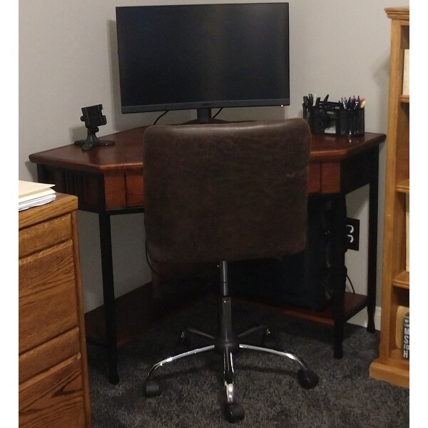Rectangular Computer and Writing Desk in Mission Oak Finish ID 3519495 for sale online 