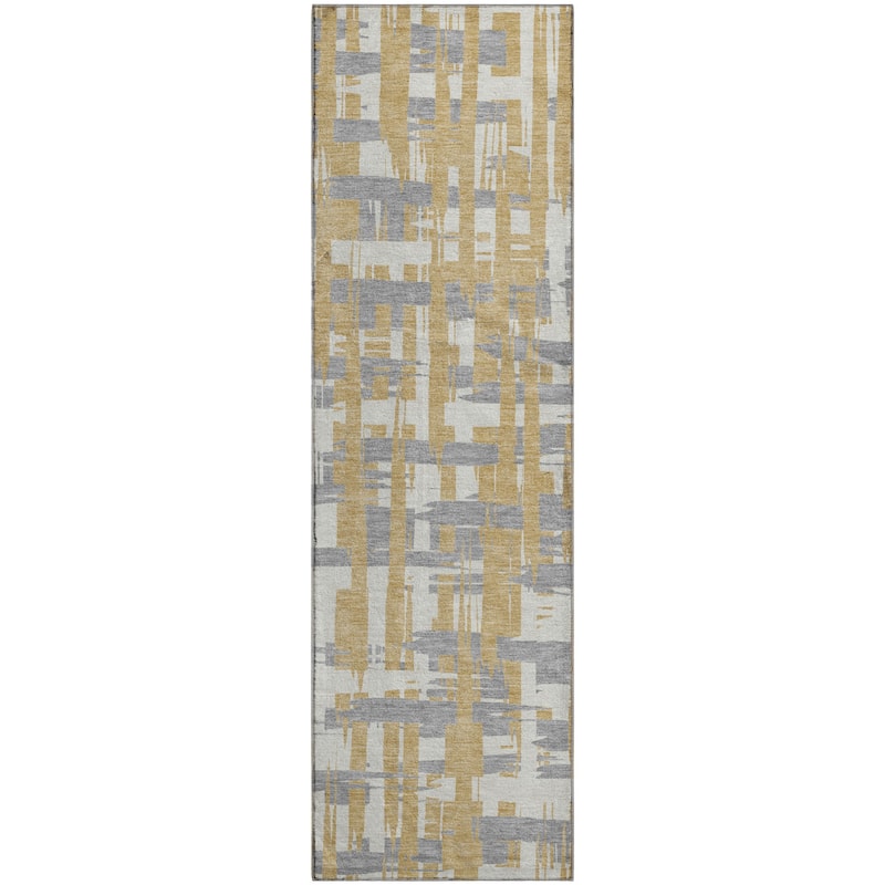 Premium Washable Super Soft Contemporary Plaid Mayfield Rug