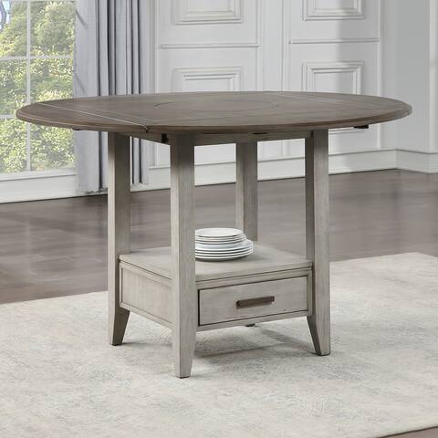The Gray Barn Aldrich Two-tone Drop Leaf Counter Height Dining Table
