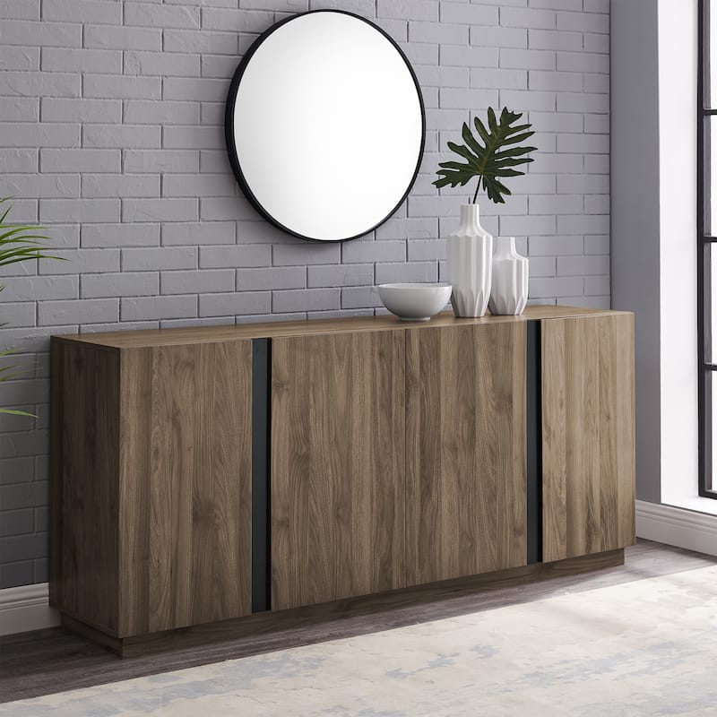 Mid-Century Modern 3-Drawer Low TV Stand for TVs up to 80"