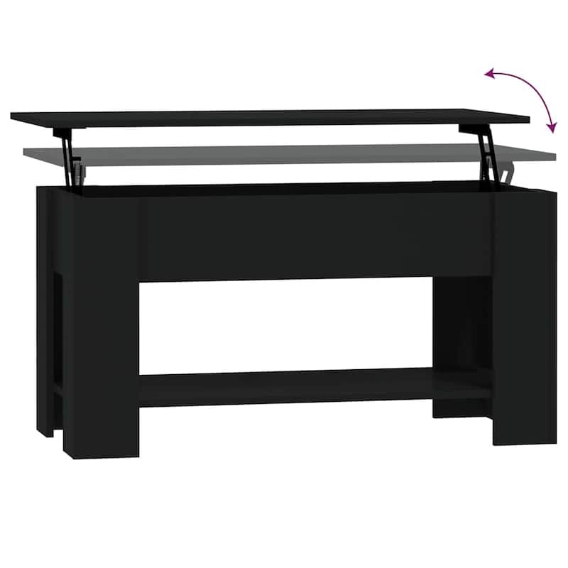 vidaXL Coffee Table Lift Top End Table Accent Side Sofa Table Engineered Wood - 39.8" x 19.3" x 20.5"