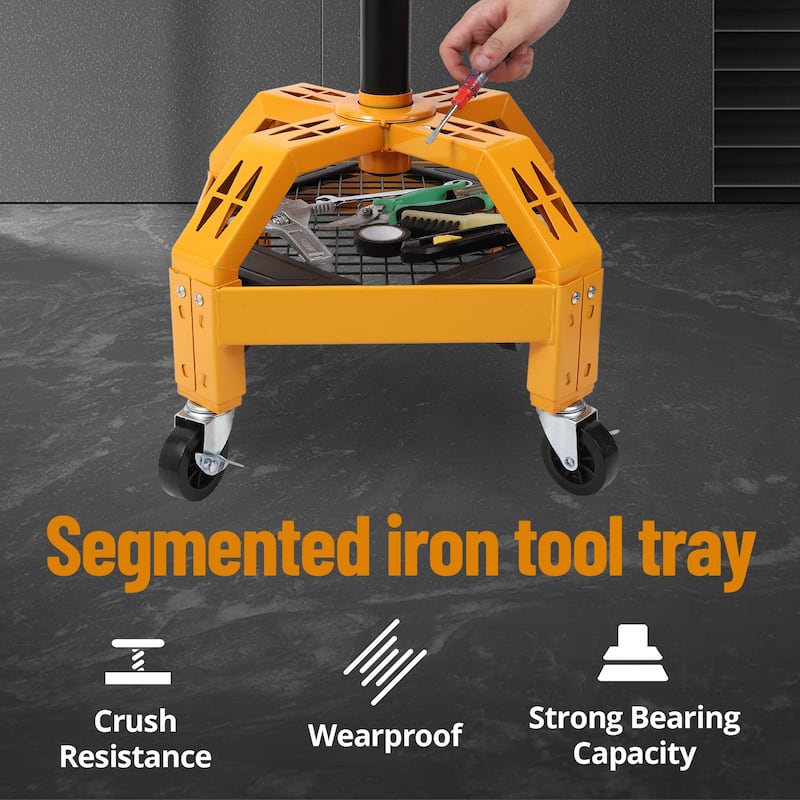 300LBS Mobile Rolling Gear Seat, Rolling Garage Stool - N/A