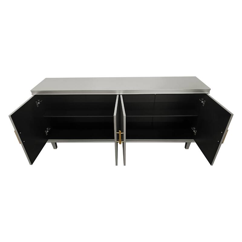 70.07''Large Size 4-Door Cabinet