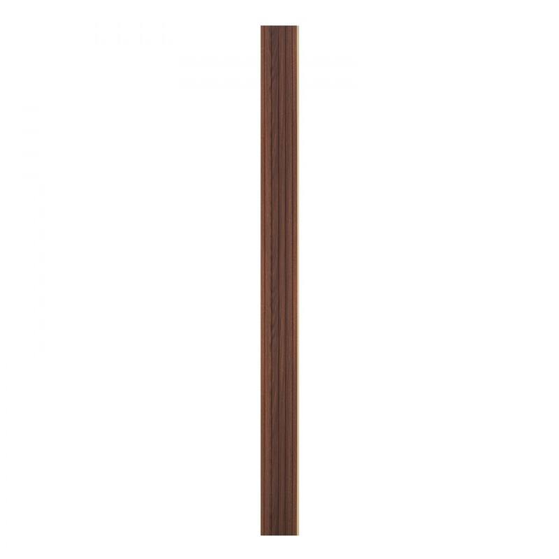 34.8 Sq Ft WPC Acoustic Wall Panels 8 Pieces Fire-Resistant Slat Design for Soundproof Room Decor - 96.5" x 6.5" x 0.35"