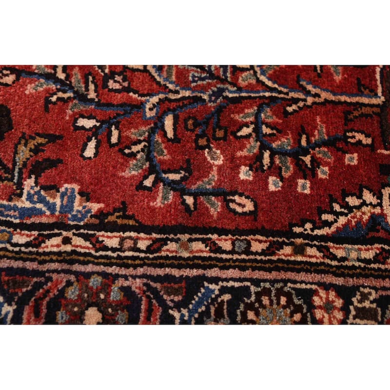 ECARPETGALLERY Hand-knotted Anadol Dark Red Wool Rug - 3'5 x 10'2