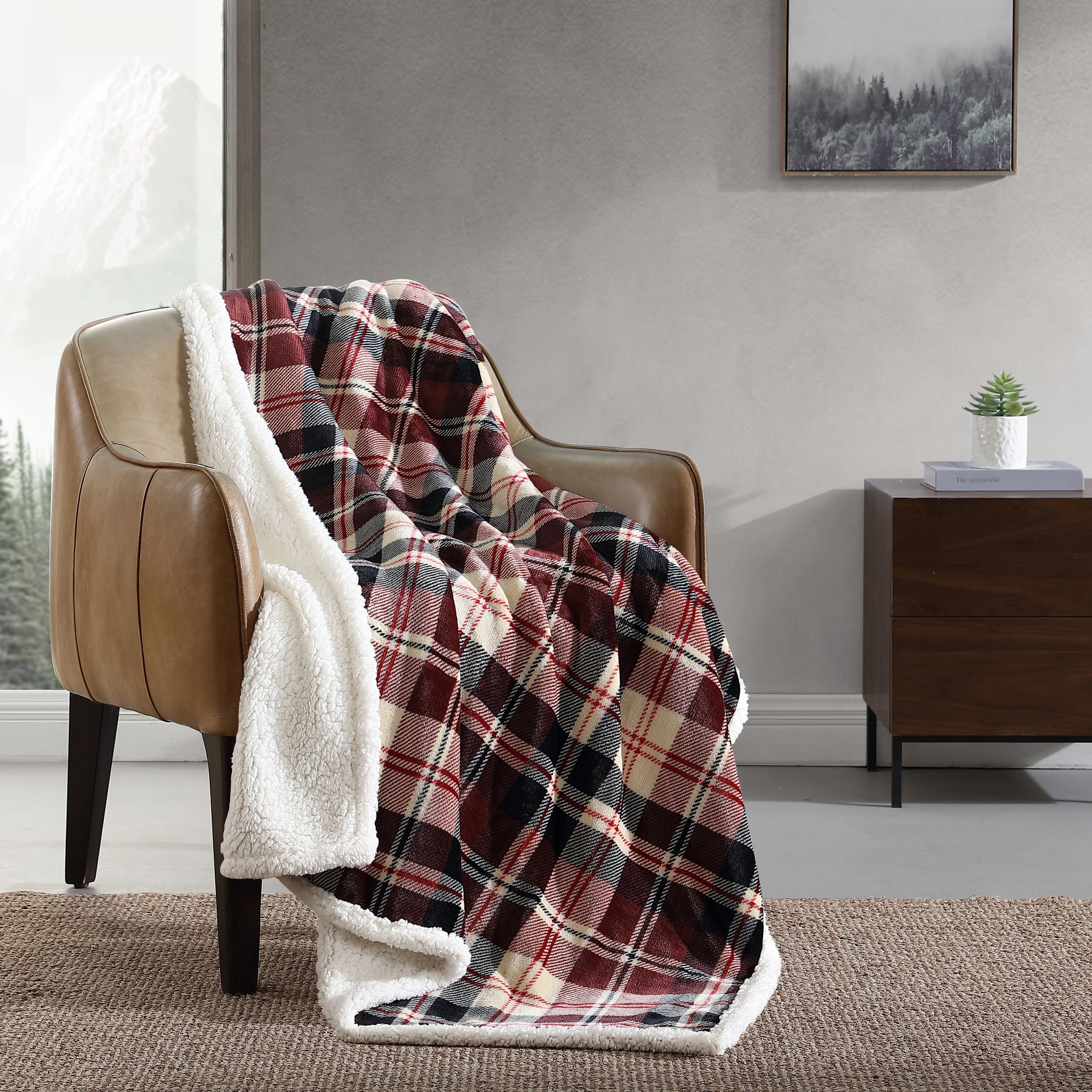 Eddie bauer plush 2025 sherpa throw costco
