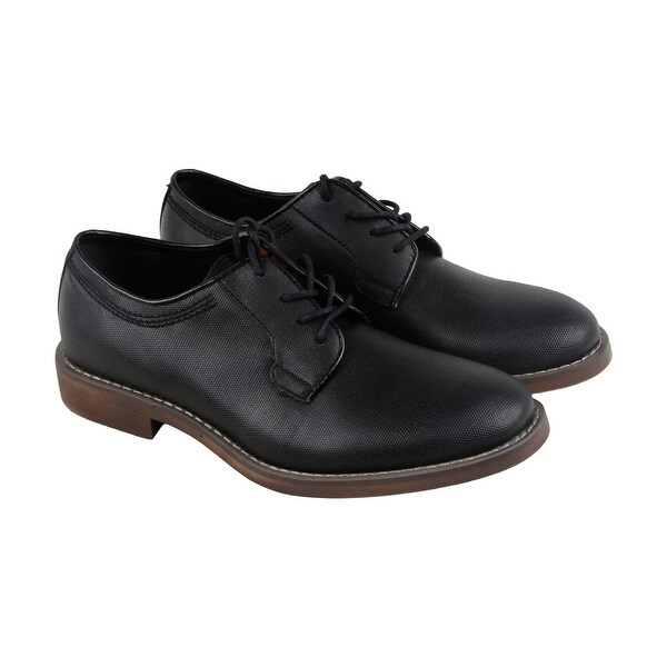 black canvas dress shoes