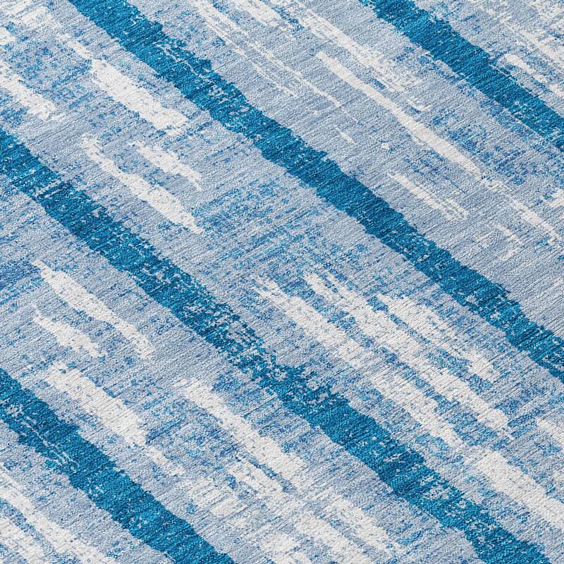 Machine Washable Indoor/ Outdoor Chantille Ombre Stripe Rug