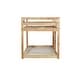 preview thumbnail 28 of 38, Artsy Solid Wooden Twin over Twin Bunk Bed with Ladder, Upper and Bottom Bed Platforms crafted with Strengthened Slats