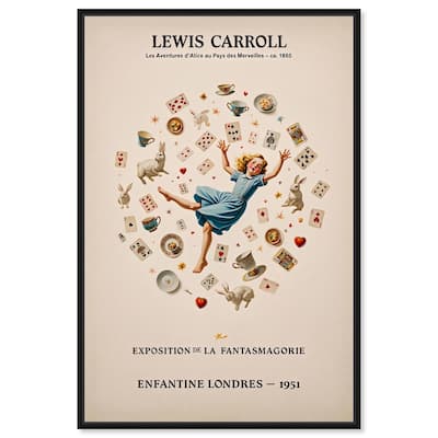 Carroll's Alice in Motion Canvas by Art Remedy