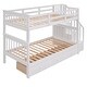 preview thumbnail 27 of 53, Twin-Over-Twin Bunk Bed with Three Drawers for Bedroom