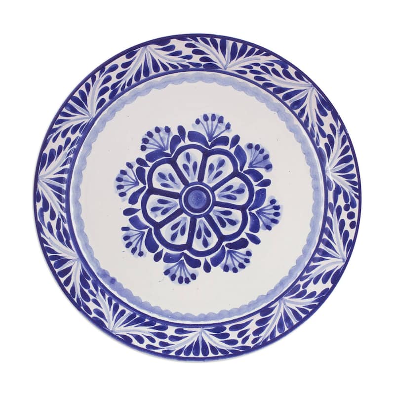 Handmade Majolica ceramic dinner plates (Mexico)
