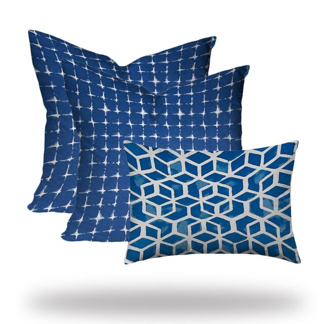 MEILANI Collection Indoor/Outdoor Lumbar Pillow Set, Sewn Closed - 20 x 20 - 20 x 20