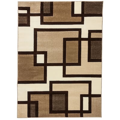 Well Woven Ruby Imagination Squares Modern Geometric Area Rug