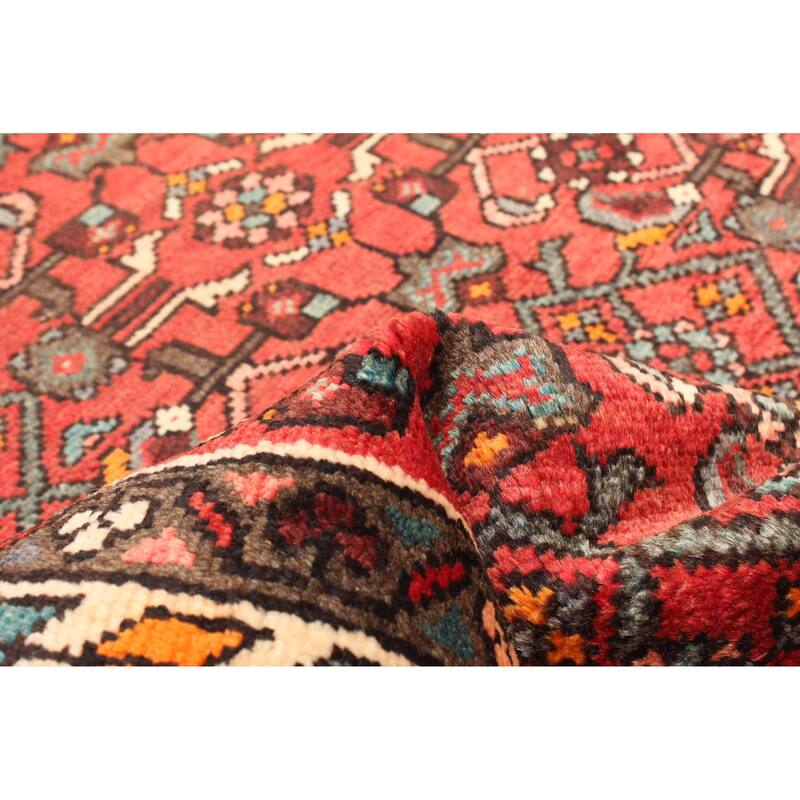 ECARPETGALLERY Hand-knotted Andelz Red Wool Rug - 2'11 x 10'0