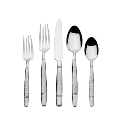Towle Living Forged Melanie 20 Piece Stainless Steel Flatware Set