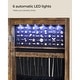 preview thumbnail 9 of 31, 6 LED Lights Lockable Wall Mounted Jewelry Armoire with Full-Length Mirror