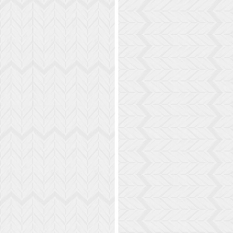 Merola Tile Lumiere Lelue Blanco 11-3/4" x 35-3/8" Ceramic Wall Tile
